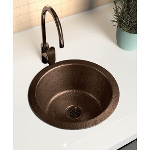 12 L Single Bowl Copper Kitchen Sink 